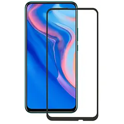 Захисне скло (full glue) Huawei P40 Lite E Full Cover чорне - мініатюра 2