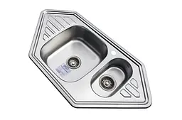 Кухонна мийка Romzha Meduza 1.5C Satin RO49644, Сірий - мініатюра 3