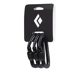 Набір карабінів Black Diamond HotForge Screwgate 3 Pack Чорний