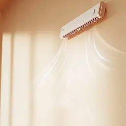 Настільний вентилятор F3 Tower Fan 3 speeds with battery 1200 mAh Biege - мініатюра 4