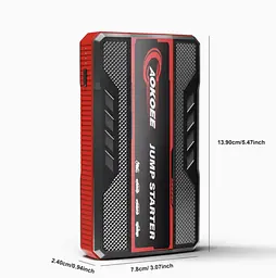 Портативний пусковий пристрій для авто (Бустер) 12V для бензинових двигунів до 3.0L + Power Bank та ліхтарик з SOS - мініатюра 1