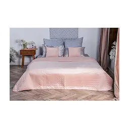 Покривало Руно двостороннє декоративне Velour Apricot 220х240 см (330.55_Apricot)