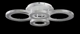 Елегантна LED-люстра для вітальні LT8012/2+2 LED (WT) - білий, 240 Вт, діаметр 59 см, від 14 до 20 м2
