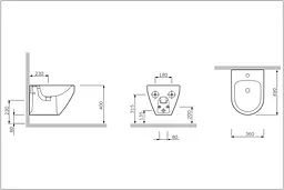 Біде підвісне AM.PM Spirit v2.0 (C703411WH) - мініатюра 7