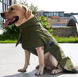 Куртка-дощовик для собак Derby Army Green - мініатюра 4