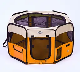 Вольєр-манеж для цуценят SenFul Pet Playpen, помаранчевий