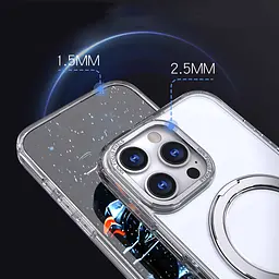 Чохол TPU+PC Empire with MagSafe and Ring для Apple iPhone 15 Pro (6.1) Clear - мініатюра 7