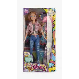 Лялька Скейтбордистка "Wendy" 43010 30 см Рожевий