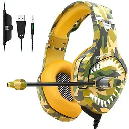 Навушники Onikuma Gaming with LED K1 Pro Camouflage-Grey з підсвічуванням - мініатюра 7