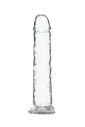 Прозорий фалоімітатор на присосці Addiction Crystal Vertical Dong 7”, 17.78х3.1 см