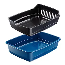 Туалет для котів Ferplast Ariel 10 із системою просіювання синій 46.5х35.5х11.5 см 72041499 - мініатюра 2