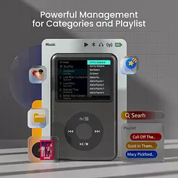 MP3-плеєр 128 GB з Bluetooth Innioasis Y1 Black - мініатюра 4