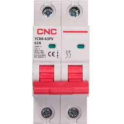 Мініатюрний вимикач постійного струму CNC YCB8-63PV 2P C63 DC500 6ka