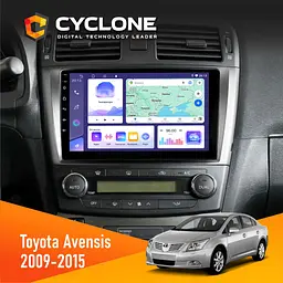 Штатна магнітола Toyota Avensis 2008-2015 Black Cyclone C9-011 4x64, DSP Cyclone (НФ-00008998)