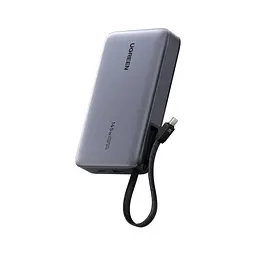 Батарея універсальна Ugreen 20000 mAh 145W Fast Charging Cable Space gray (U_55992B) - мініатюра 3