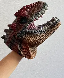 Іграшка на руку Dino Toys Динозавр червоно-коричневий (Q9899-780) - мініатюра 3