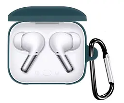 Чохол-накладка DK Silicone Candy Friendly з карабіном для OnePlus Buds Pro (green) - мініатюра 2