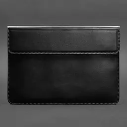 Шкіряний чохол-конверт BlankNote на магнітах для MacBook 14 Чорний - мініатюра 4