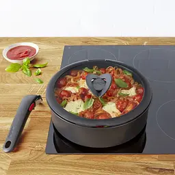 Tefal Набір скляних кришок Ingenio 16 см 18 см 20 см скло пластик чорний - мініатюра 5