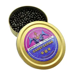 Цукерки Candy Caviar Black Raspberry Tin 42г - мініатюра 2