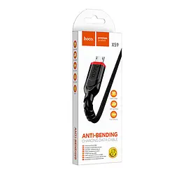 Кабель Hoco X59 Victory charging data cable for Micro Black - мініатюра 2