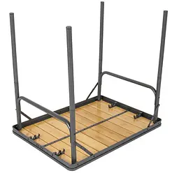 Стіл Bo-Camp Margate 75x55 см Bamboo Brown (1404666) (DAS303289) - мініатюра 6
