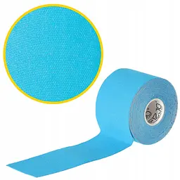 Стрічка кінезіологічна (кінезіо тейп) 4FIZJO 5 см x 5 м 4FJ0538 Sky Blue (P-5907739315991) - мініатюра 4