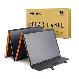 Портативний зарядний пристрій сонячна панель VIDEX VSO-F4120 18V 120W VIDEX (27411-000)