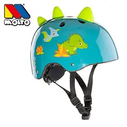 Шолом дитячий захисний Динозавр (бірюзовий), Molto (26250) Molto art26250 - мініатюра 3
