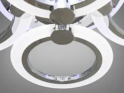 Стельовий світильник LED Diasha A8022/4HR, 60W, 3200K-6500K, хром, акрил, сучасний стиль - мініатюра 8