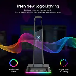Тримач навушників Onikuma RGB Gaming ST-2 3USB AUX - мініатюра 10