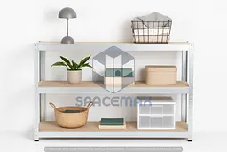 Стелаж металевий 80×80×60 оцинкований самозбірний SPACEMAX