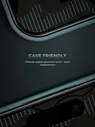 Захисне скло на екран для Apple iPhone 15 Pro Max, Infinity Black Icon 2.75D, олеофобне, загартоване 9H, прозоре, безрамкове, глянцеве, плоске, повне покриття, клейовий шар по всій поверхні, ArmorStandart (ARM73957) - мініатюра 8
