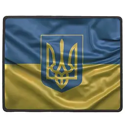 Килимок GTL Gaming S Прапор і Герб 250x210х2 мм антиковзна основа захист від вологи
