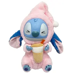Дитяча м'яка іграшка-брелок "Стіч з ковпаком" Bambi STITCH(Pink) 26 см