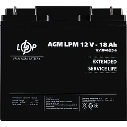 Акумулятор LogicPower AGM 12V/18Ah/216Wh [4133] [109155] - мініатюра 2