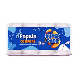 Туалетний папір Papela Comfort 3 шари 8 рулонів (4820270940280)
