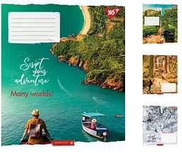 Зошити учнівські 48 аркушів лінія. YES Many worlds! 10 шт. в упаковці