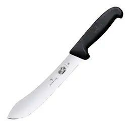 Кухонний ніж Victorinox Fibrox Butcher лезо 20см з чорн. ручкою