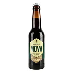 Пиво MOVA Stout Vanilla, темне, нефільтроване, 4,9%, 0,33 л - мініатюра 2