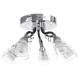 Люстра Brille стельова з підсвічуванням LED E14 40W CH (LK-512S/5)