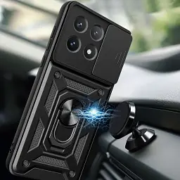 Панель BeCover Military для Poco X6 Pro Black (711157) - мініатюра 4