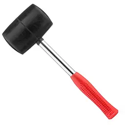 Киянка гумова Intertool 900 г х 90 мм чорна ручка метал