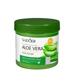 Маска для волосся зволожувальна Sadoer Aloe Vera з алое, 500 мл