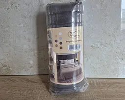 Плед-покривало Koloco королівський шарпей 1-152 смужка 5 см 200х230 графіт - мініатюра 4