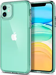 Оригінальний протиударний чохол для iPhone 11 Spigen Ultra Hybrid Crystal Clear 076CS27185 прозорий - мініатюра 2