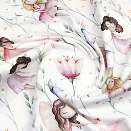 Пелюшка багаторазова Cosas непромокаюча Fairies Flowers 100х120 см (Diaper_FairiesFlowersRose_100x120) - мініатюра 3