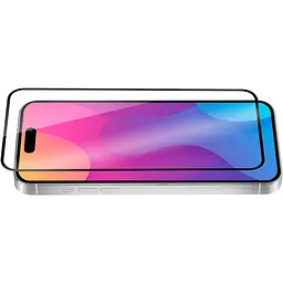 Захисне скло Wave Premium 9Н Glass для Apple iPhone 15 Pro Max Black [98065] - мініатюра 2