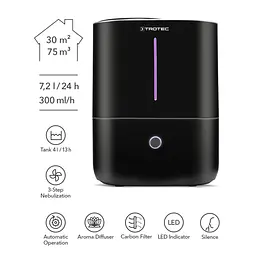 Зволожувач повітря ультразвуковий Trotec B 2 E Black (1160000051) - мініатюра 4