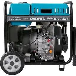 Генератор інверторний KonnerSohnen KS 6100iDE ATSR, 230В, 5.5кВт, АВР(ATS), електростартер, 98кг / 5000 Вт / Дизель (KS6100IDEATSR) - мініатюра 5